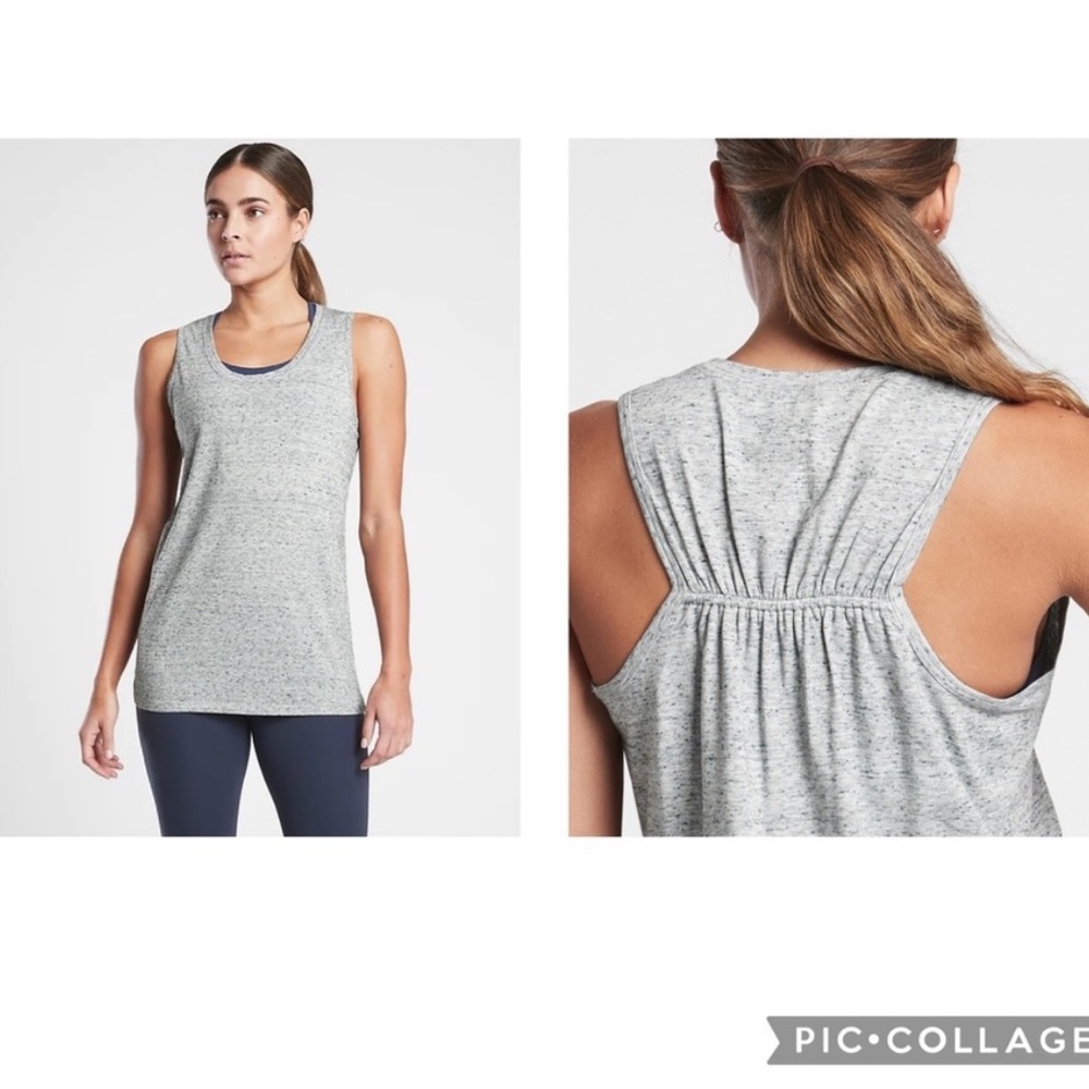 DRISHTI TEXTURED TANK GREY SIZE LARGE